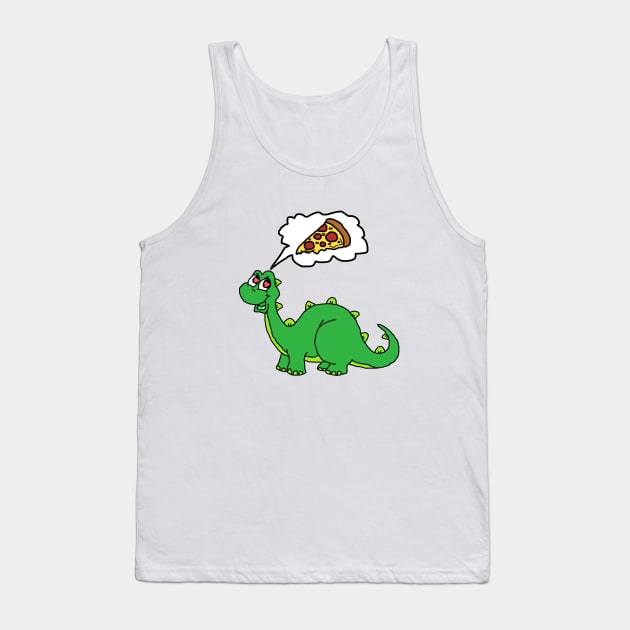 dino love pizza Tank Top by awalsae